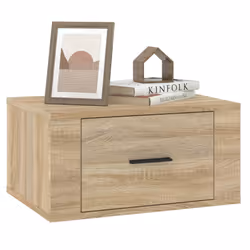 VidaXL 816847 Table de nuit et table de chevet Chêne - Vue supplémentaire 4