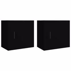 VidaXL 816867, Noir, Bois, 500 mm, 300 mm, 470 mm, 2 pièce(s)