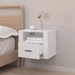 VidaXL 816880 Table de nuit et table de chevet Blanc