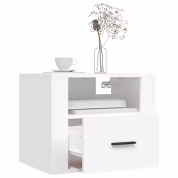 VidaXL 816880 Table de nuit et table de chevet Blanc - Vue supplémentaire 4