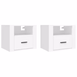 VidaXL 816881, Blanc, Bois, 500 mm, 360 mm, 400 mm, 2 pièce(s)