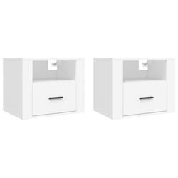VidaXL 816881 Table de nuit et table de chevet Blanc