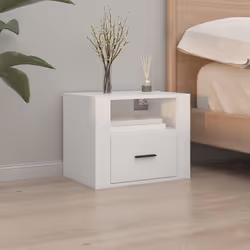 VidaXL 816881 Table de nuit et table de chevet Blanc