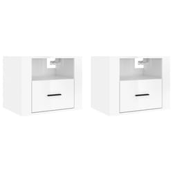 VidaXL 816885 Table de nuit et table de chevet Blanc