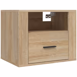 Cette table de chevet murale au design élégant apportera une touche intemporelle à votre décoration intérieure. Matériau dura ...