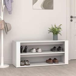 Vidaxl - tagère à chaussures Blanc 100x35x45 cm Bois d'ingénierie