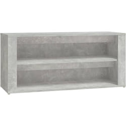 Étagère à chaussures Gris béton 100x35x45 cm Bois d'ingénierie vidaXL