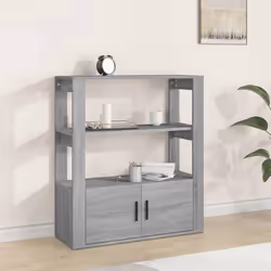 vidaXL Buffet Sonoma gris 80x30x90 cm Bois d'ingénierie