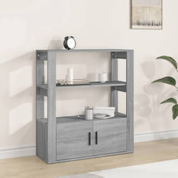 vidaXL Buffet Sonoma gris 80x30x90 cm Bois d'ingénierie