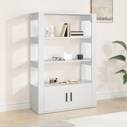 vidaXL Buffet Blanc 80x30x119,5 cm Bois d'ingénierie