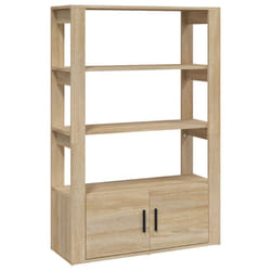vidaXL Buffet Chêne sonoma 80x30x119,5 cm Bois d'ingénierie