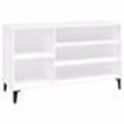 vidaXL Armoire à chaussures Blanc 102x36x60 cm Bois d'ingénierie