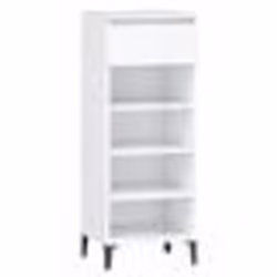 vidaXL Étagère à chaussures Blanc brillant 40x36x105cm Bois ingénierie