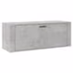 vidaXL Armoire à chaussures murale Gris béton 100x35x38 cm