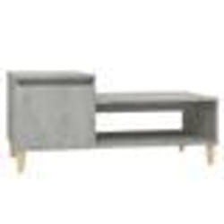 vidaXL Table basse Gris béton 100x50x45 cm Bois d'ingénierie