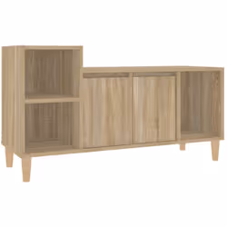 Ce meuble TV classique est un supplément pratique et accrocheur à votre intérieur. Matériau robuste : le bois d'ingénierie es ...