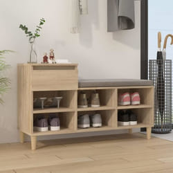 vidaXL Armoire à chaussures Chêne sonoma 102x36x60cm Bois d'ingénierie
