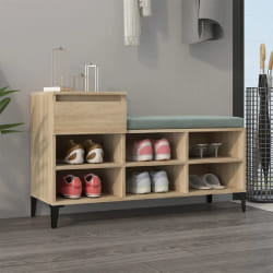 vidaXL Armoire à chaussures Chêne sonoma 102x36x60cm Bois d'ingénierie