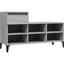 Vidaxl - Armoire à chaussures Sonoma gris 102x36x60 cm Bois d'ingénierie