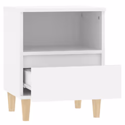 VidaXL 821795 Table de nuit et table de chevet Blanc - Vue supplémentaire 8