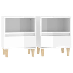 VidaXL 821799 Table de nuit et table de chevet Blanc