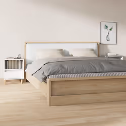 VidaXL 821799 Table de nuit et table de chevet Blanc