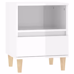 VidaXL 821799 Table de nuit et table de chevet Blanc - Vue supplémentaire 6