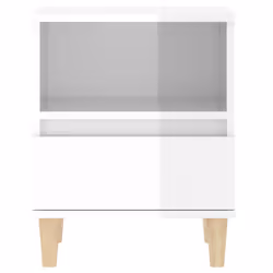 VidaXL 821799 Table de nuit et table de chevet Blanc - Vue supplémentaire 7