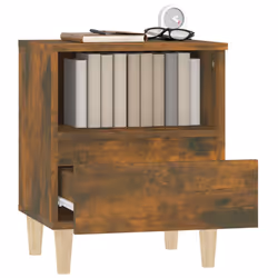 VidaXL 821805 Table de nuit et table de chevet Chêne - Vue supplémentaire 5