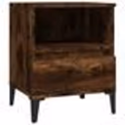 vidaXL Table de chevet Chêne fumé 40x35x50 cm