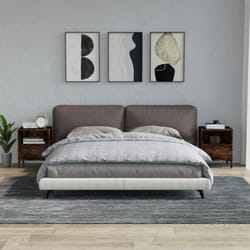 Tables de chevet 2 pcs Chêne fumé 40x35x50 cm Vidaxl