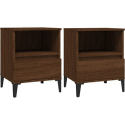 Tables de chevet 2 pcs Chêne marron 40x35x50 cm Vidaxl