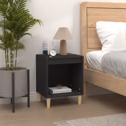 VidaXL 821860 Table de nuit et table de chevet Noir
