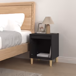 VidaXL 821860 Table de nuit et table de chevet Noir