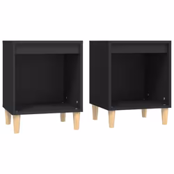 VidaXL 821861, Noir, Bois, 400 mm, 350 mm, 500 mm, 2 pièce(s)