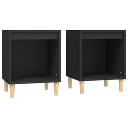 VidaXL 821861 Table de nuit et table de chevet Noir