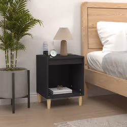 VidaXL 821861 Table de nuit et table de chevet Noir