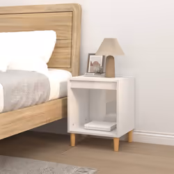 VidaXL 821862 Table de nuit et table de chevet Blanc