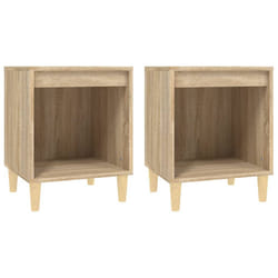 VidaXL 821865 Table de nuit et table de chevet Chêne