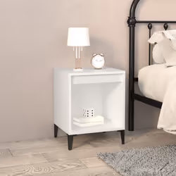 VidaXL 821874 Table de nuit et table de chevet Blanc
