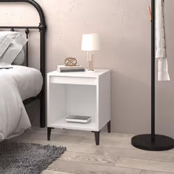 VidaXL 821874 Table de nuit et table de chevet Blanc