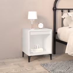 VidaXL 821875 Table de nuit et table de chevet Blanc