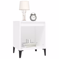 VidaXL 821875 Table de nuit et table de chevet Blanc - Vue supplémentaire 4