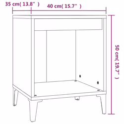 VidaXL 821875 Table de nuit et table de chevet Blanc - Vue supplémentaire 8