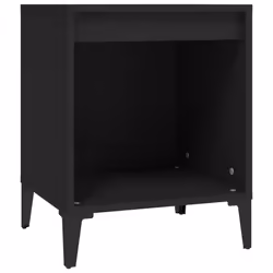 VidaXL 821876, Noir, Métal, Bois, 400 mm, 350 mm, 500 mm, 1 pièce(s)