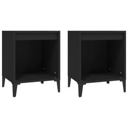 VidaXL 821877 Table de nuit et table de chevet Noir