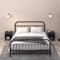 VidaXL 821877 Table de nuit et table de chevet Noir