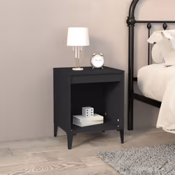 VidaXL 821877 Table de nuit et table de chevet Noir