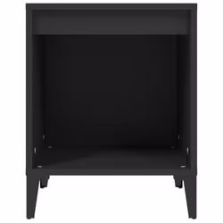 VidaXL 821877 Table de nuit et table de chevet Noir - Vue supplémentaire 6