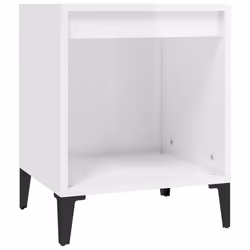 VidaXL 821878, Blanc, Métal, Bois, 400 mm, 350 mm, 500 mm, 1 pièce(s)